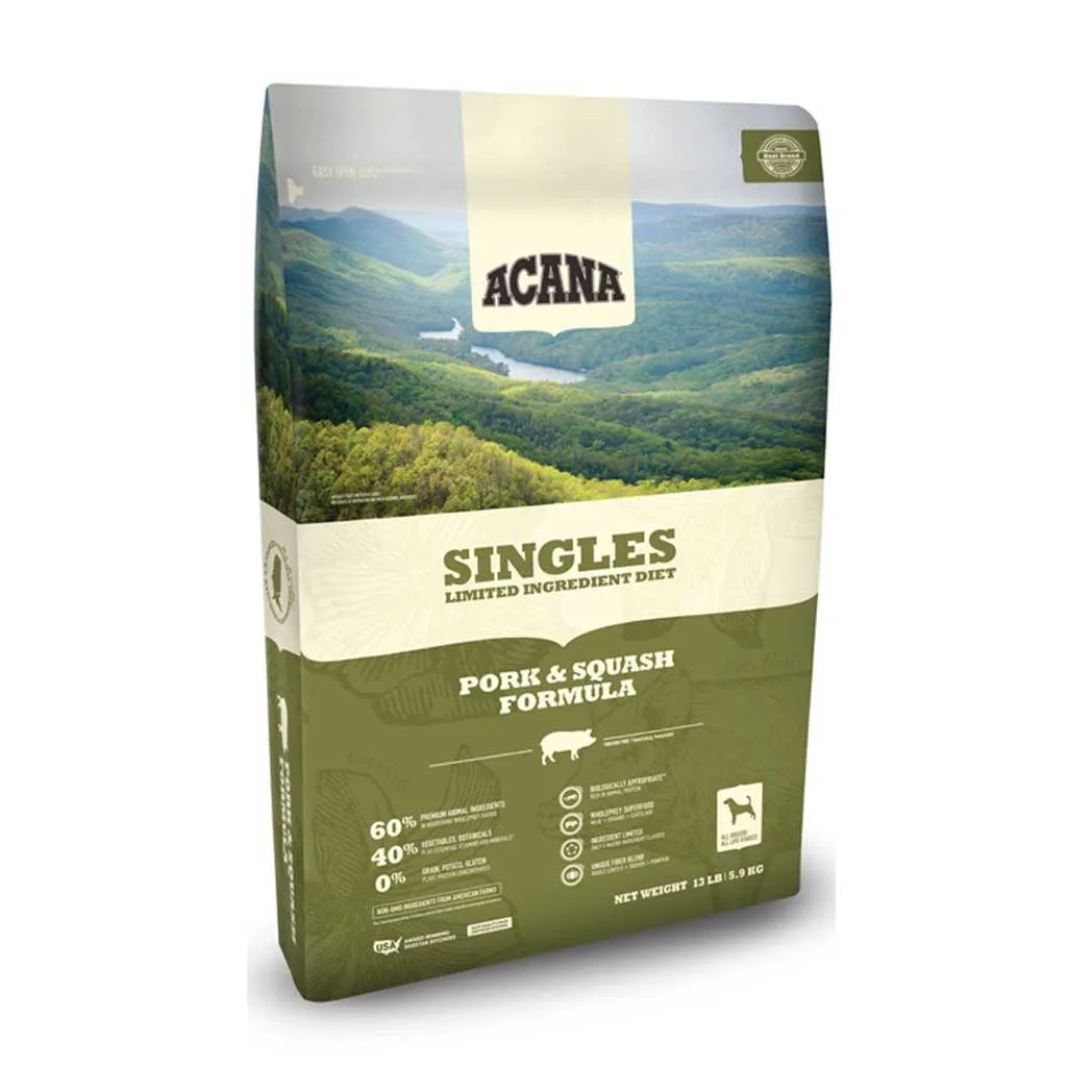 Acana Singles Pork & Squash Dry Dog Food