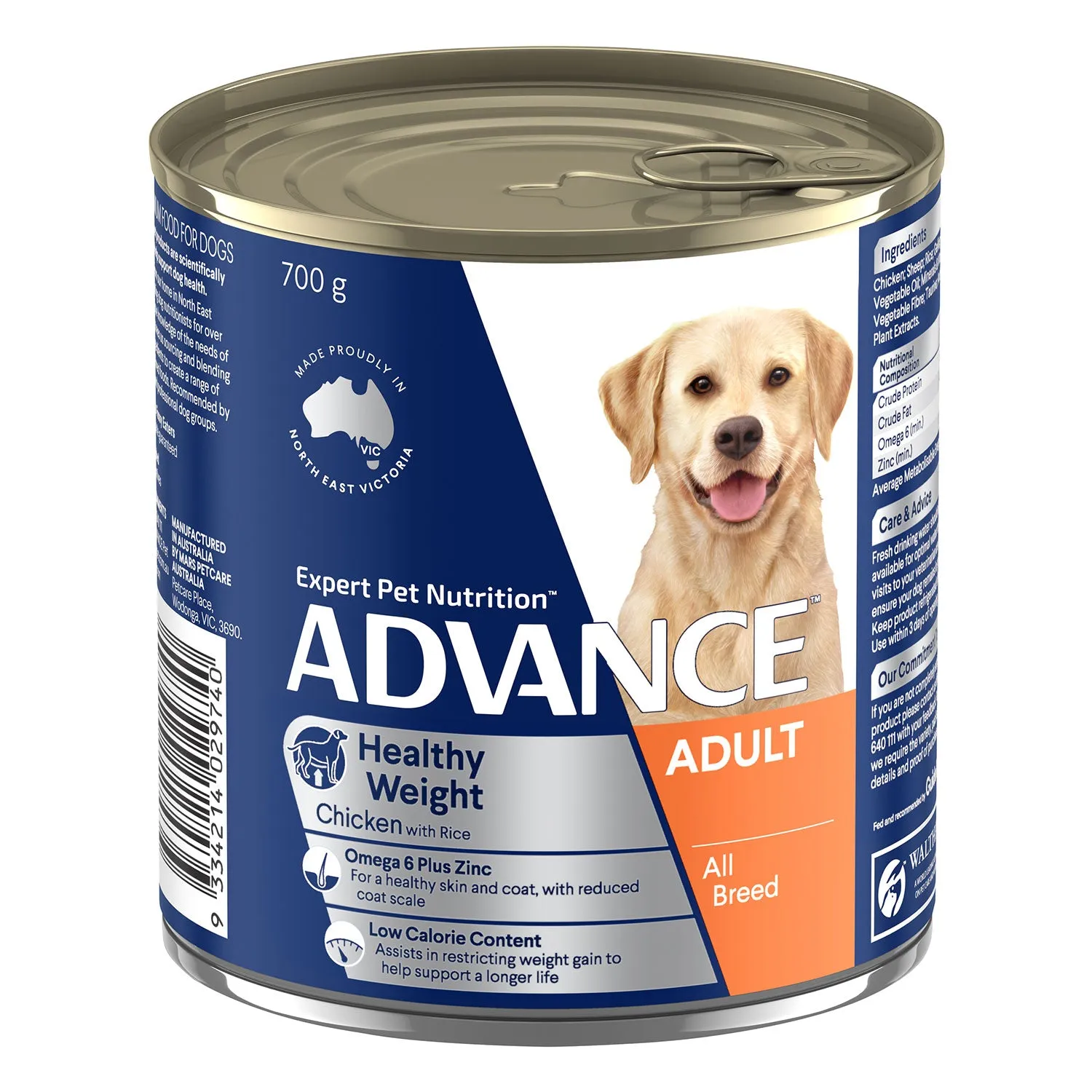 Advance Healthy Weight Chicken & Rice Adult Canned Wet Dog Food