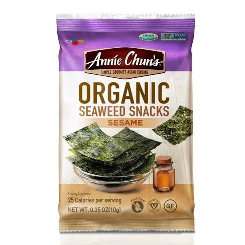 Annie Chun's Organic Seaweed Snacks Sesame - 0.35oz
 | Pack of 12