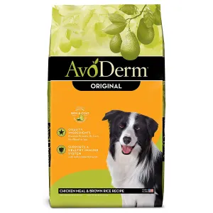 AvoDerm Original Chicken & Brown Rice Formula Dry Dog Food 30lb