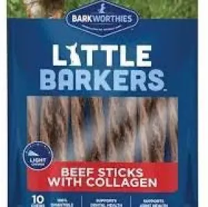 Barkworthies 10 Pack Lil Barker Beef Sticks For Dogs