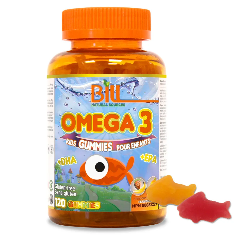 BILL Natural Sources® Omega-3 EPA  DHA for Kids 120 Gummies