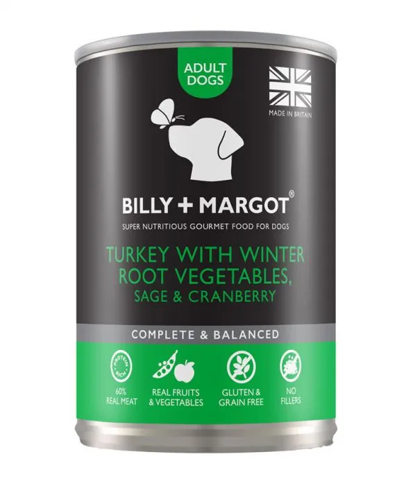 Billy & Margot Turkey With Root Vegetable Canned Adult Dog Food