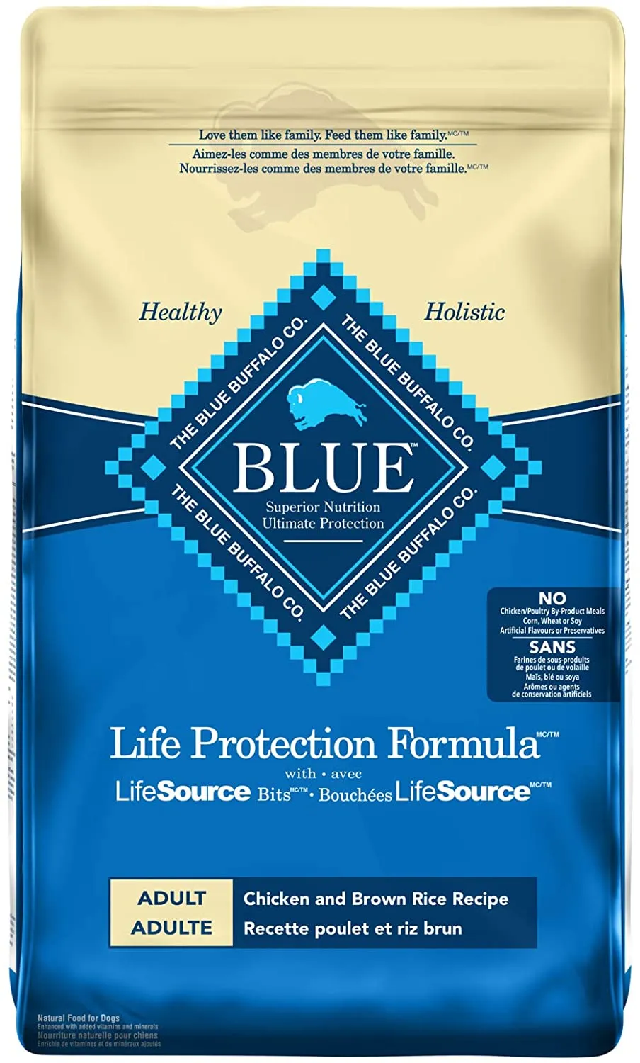 Blue Buffalo  Life Protection Adult  Chicken & Brown Rice Dog Food