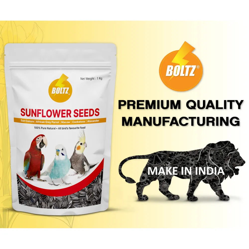 Boltz Striped Sunflower Seeds Bird Food (Limited Shelf Life)