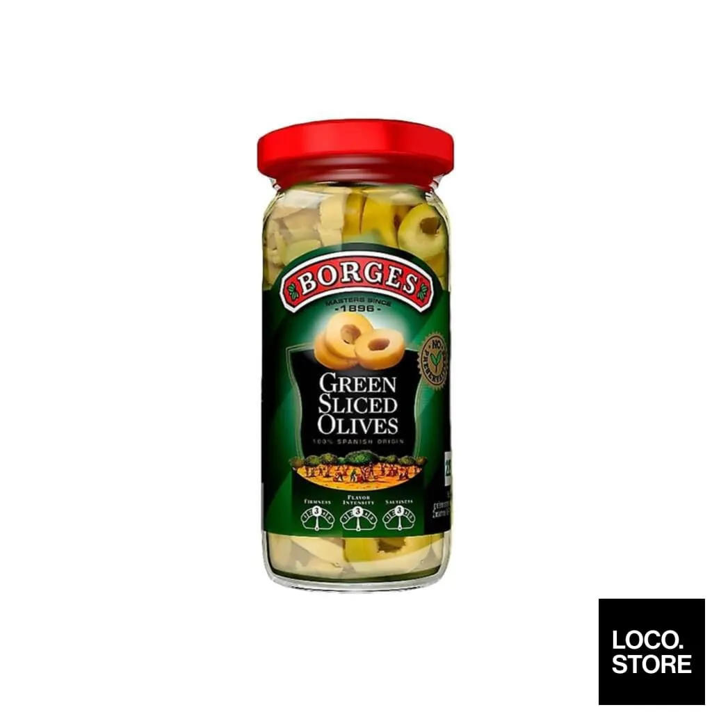 Borges Olives Sliced Green 340g