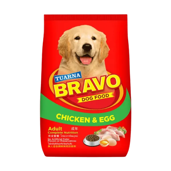 BRAVO DOG FOOD CHICKEN & EGG 450G