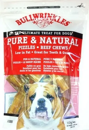 Bullwrinkles Nibbs - Bull & Steer Pizzles Bag (112g/4oz)