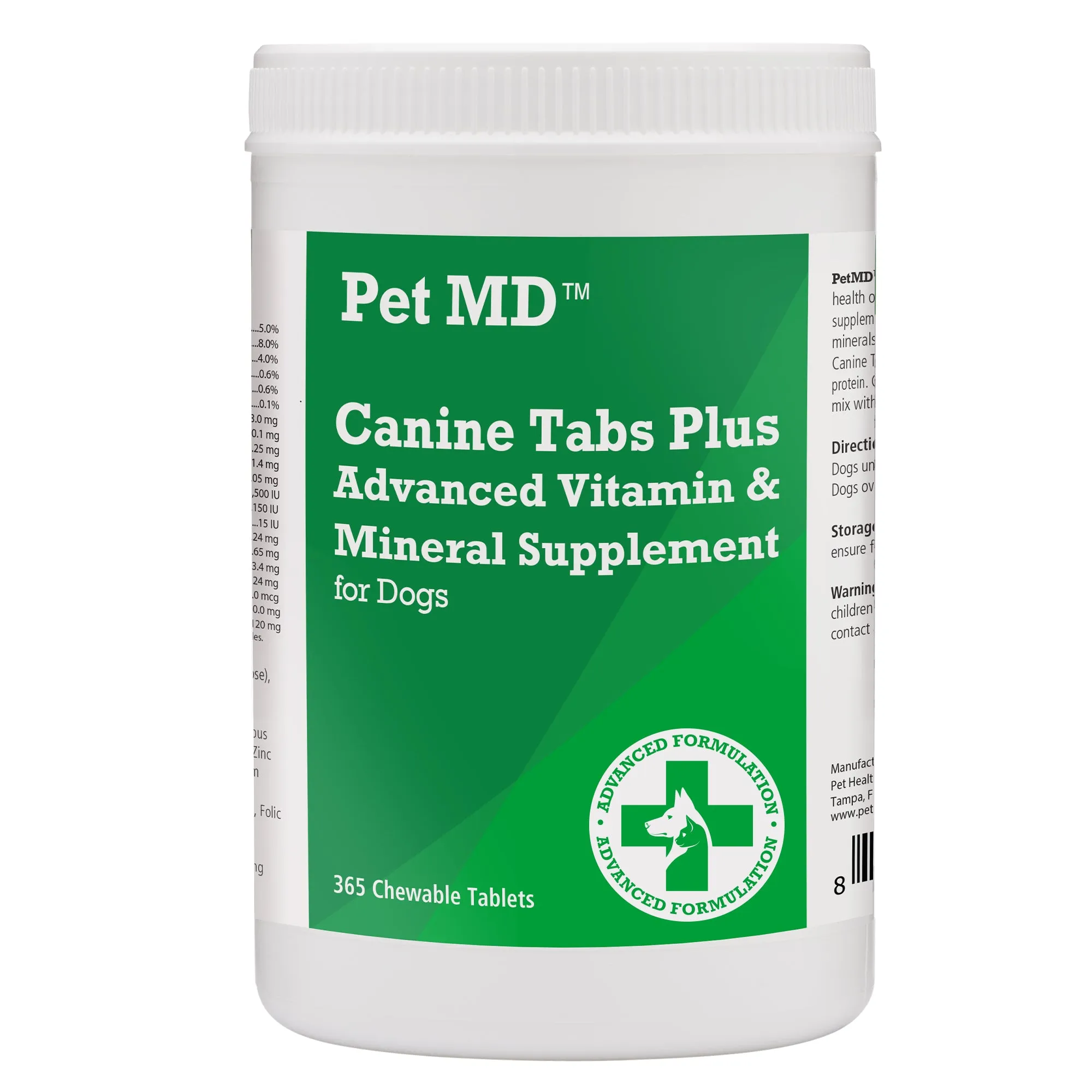 Canine Tabs Plus Advanced Multivitamins for Dogs – 365 Count