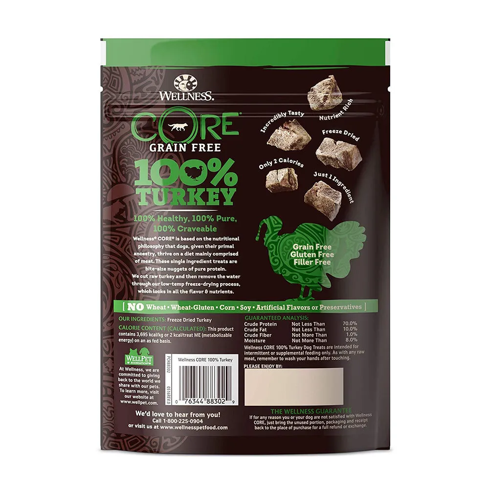 CORE 100% Turkey Freeze-Dried Raw Treats, 2oz bag