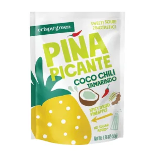 Crispy Green - Tamarindo Coco Chili Pina Picante, 1.76 Oz (Pack Of 12)