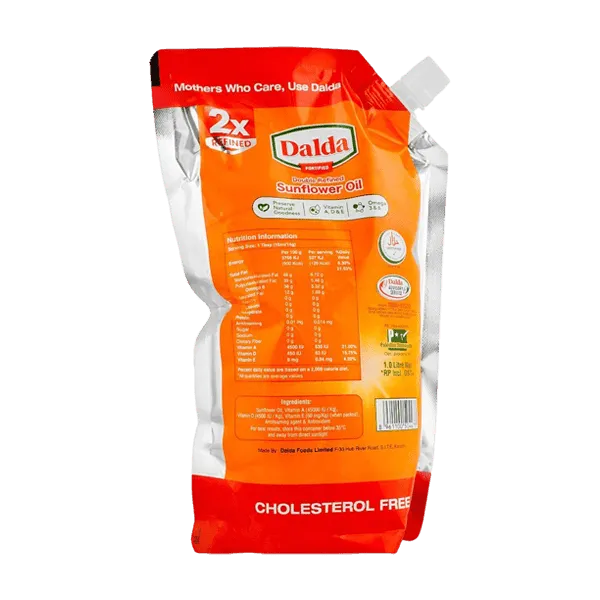 DALDA SUNFLOWER OIL 1LTR POUCH