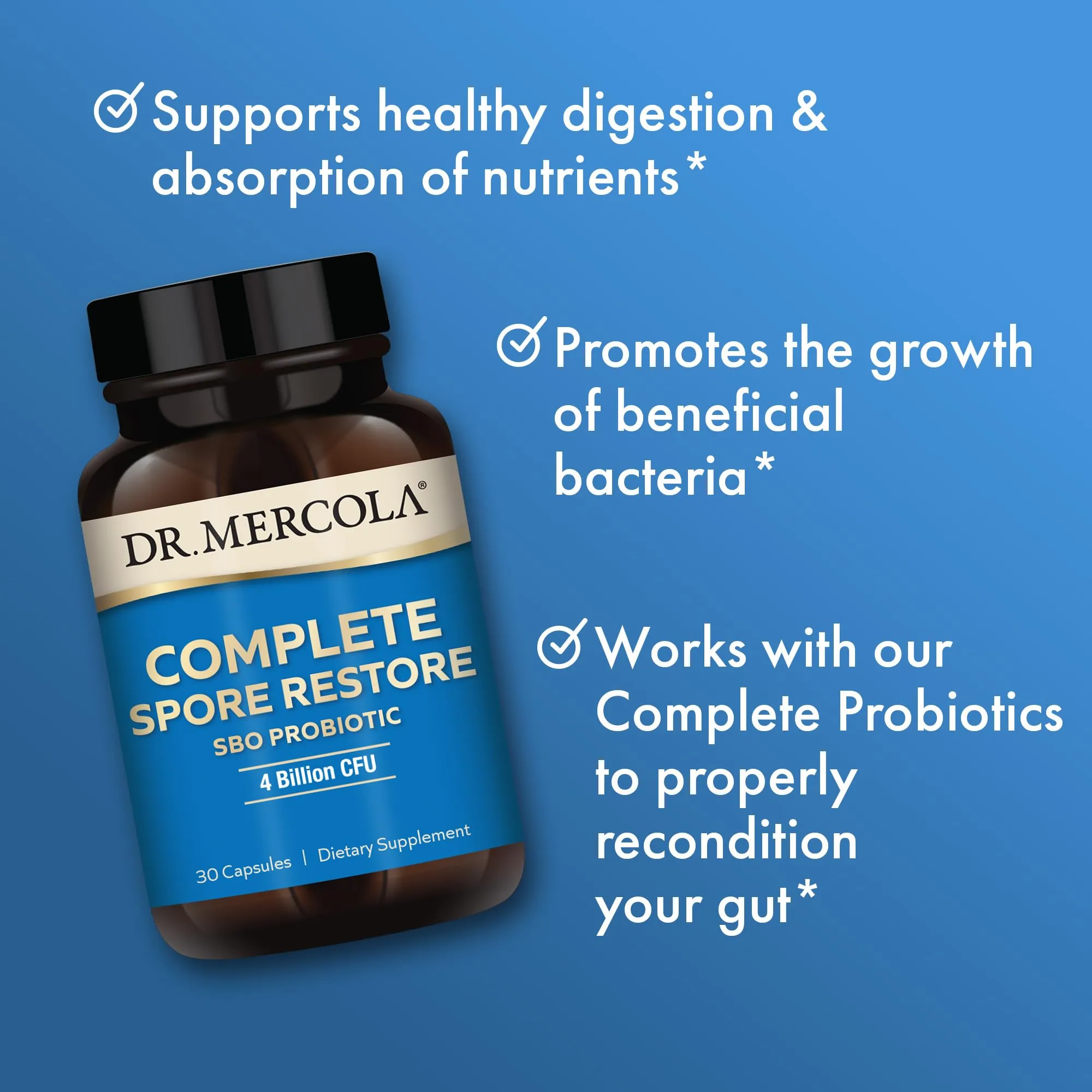 Dr. Mercola Complete Spore Restore 30 Capsules