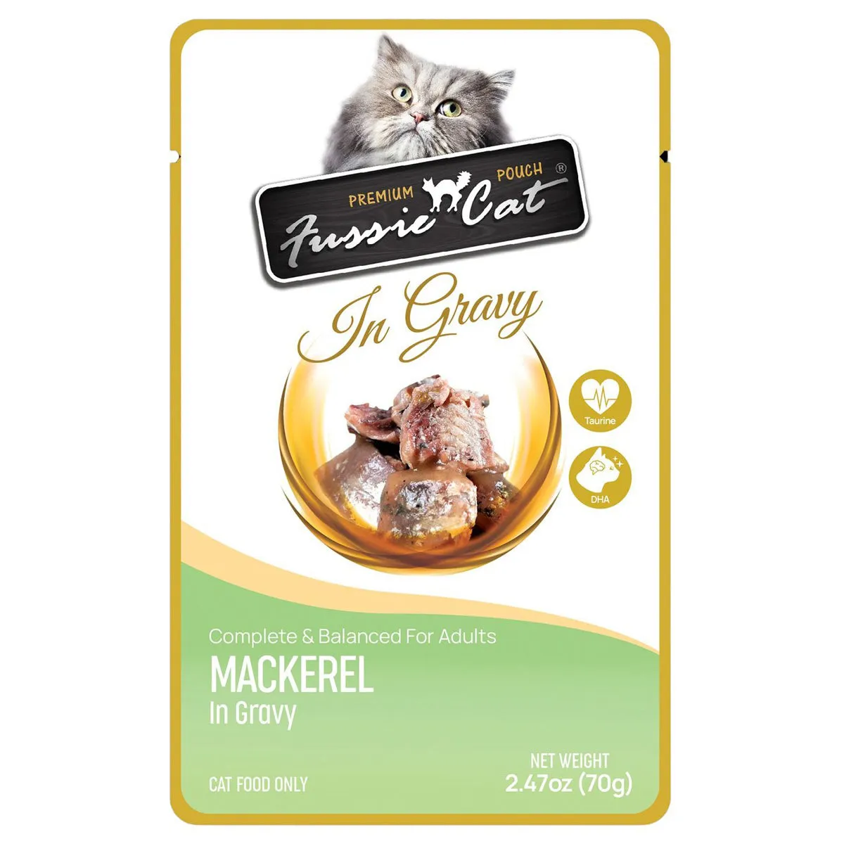 Fussie Cat Mackerel in Gravy Wet Cat Food 2.47oz