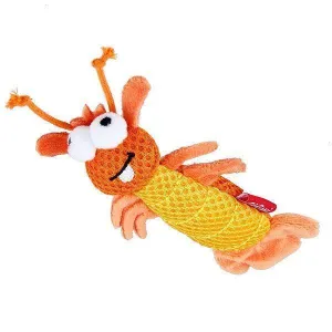 Gigwi Cat Toy Dental Mesh Catnip Mantis Shrimp Orange