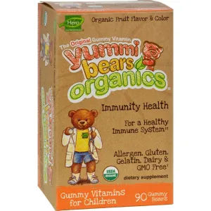 Hero Nutritional Products Organic Yummi Bears Immunity Shield - 90 Count