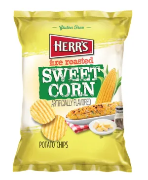 Herr's Fire Roasted Sweet Corn Flavored Chips 6oz (BEST BY: NOV 23)