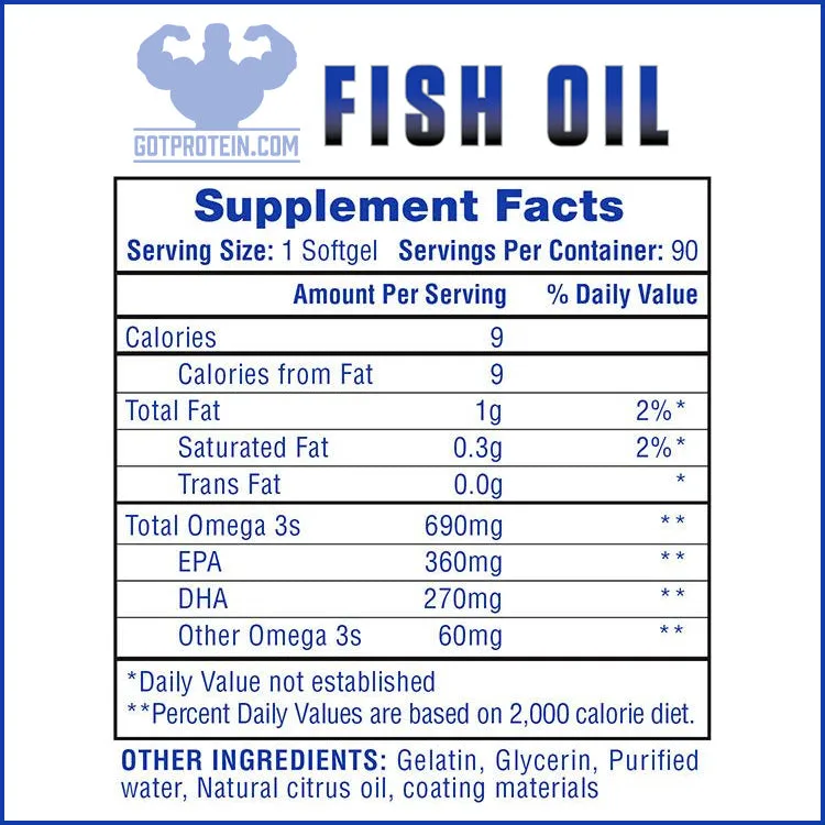 Hi-Tech Fish Oil 90 Softgels