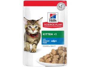 Hill`s Science Plan Kitten Food with Ocean Fish (Pouches) 85g