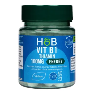 Holland & Barrett Vitamin B1   Thiamine 100mg 120 Tablets