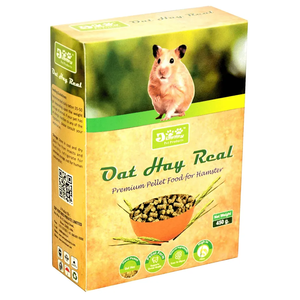 JiMMy Oat Hay Real High Fiber Pellet Hamster Food (Limited Shelf Life)