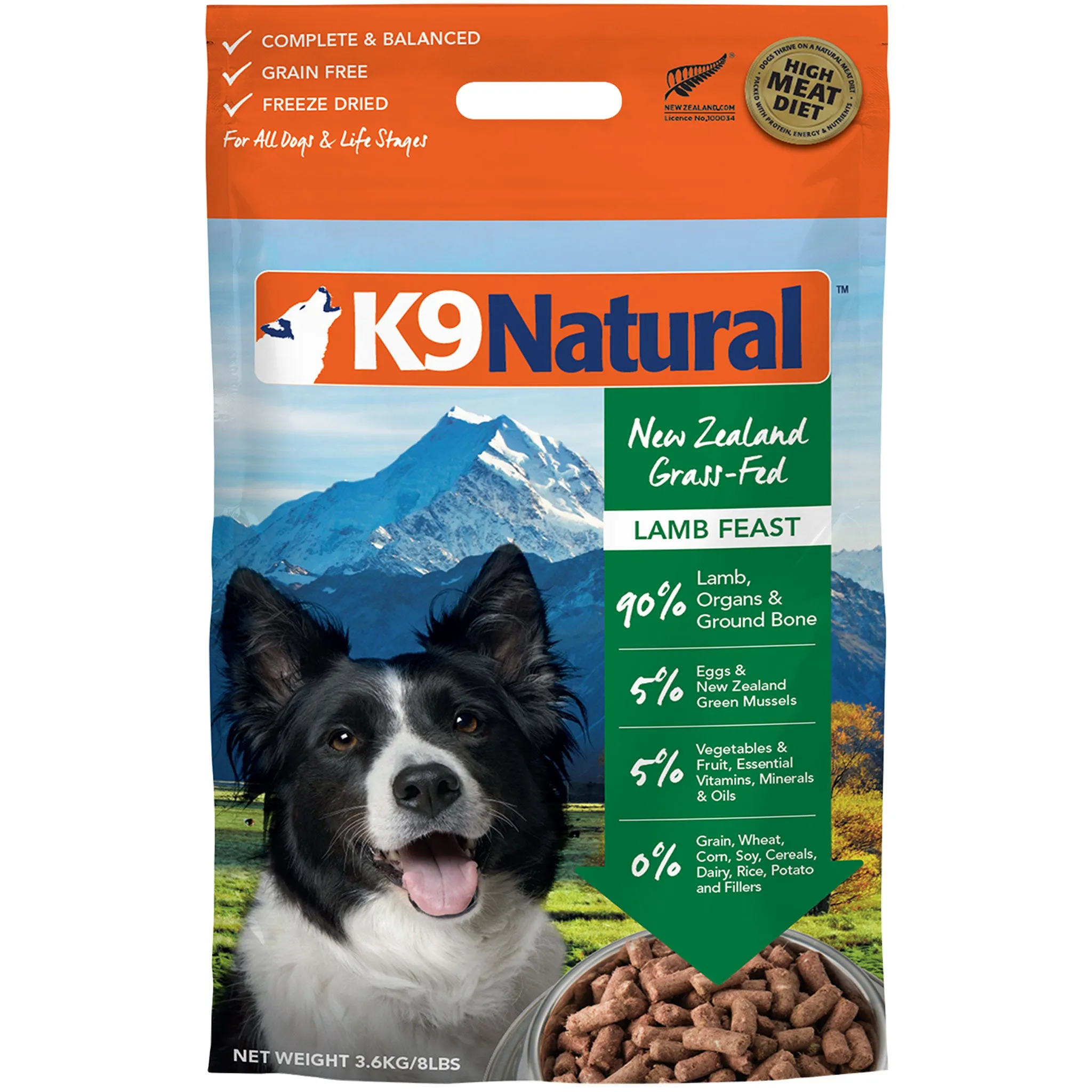 K9 Natural Freeze-Dried Lamb Dog Food