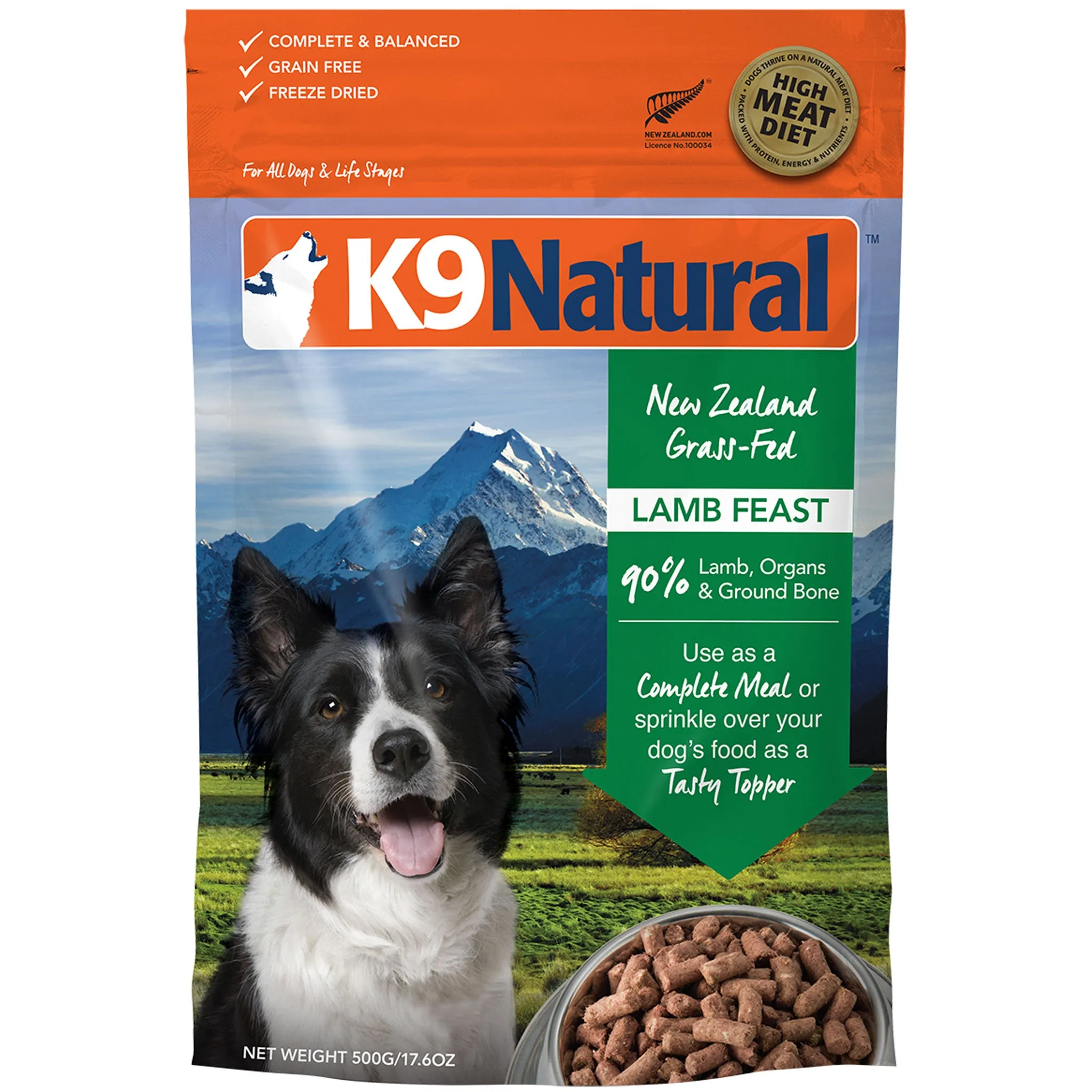 K9 Natural Freeze-Dried Lamb Dog Food