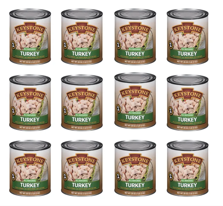 Keystone Meats All Natural Canned Turkey 28 oz Can