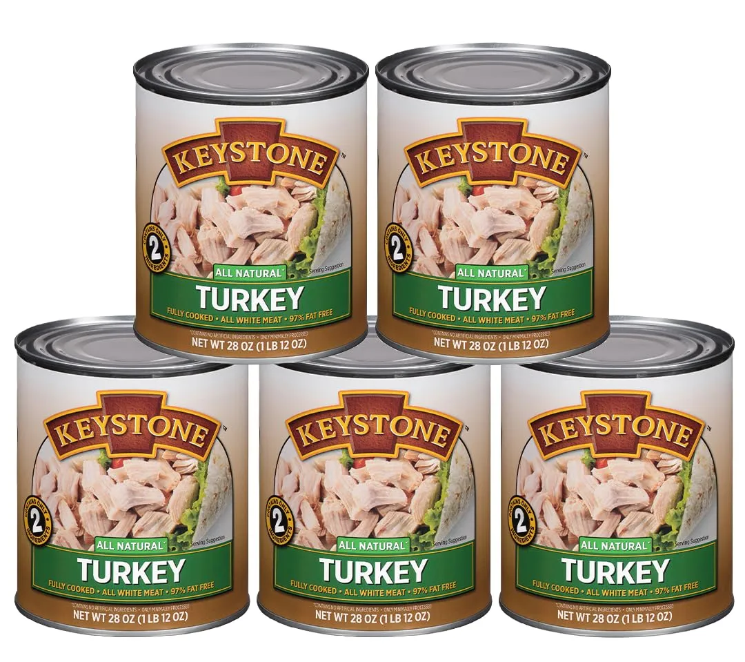 Keystone Meats All Natural Canned Turkey 28 oz Can