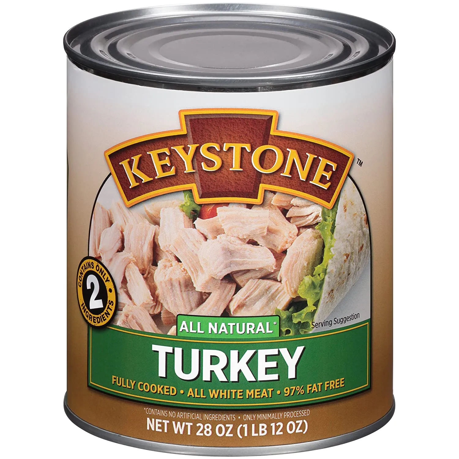 Keystone Meats All Natural Canned Turkey 28 oz Can