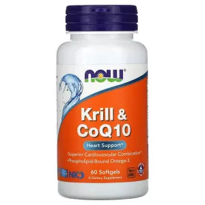 Krill Oil & CoQ10 Now Foods, 60 Capsules