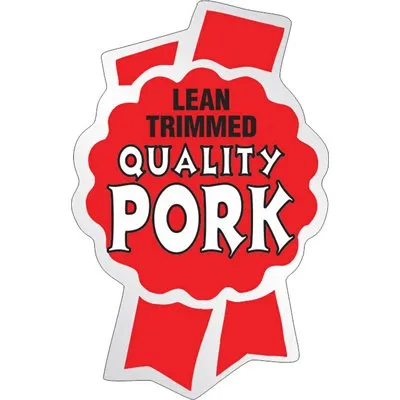 Lean Trimmed Quality Pork Label | Roll of 500