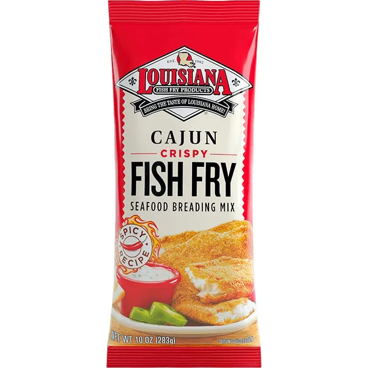 Louisiana Fish Fry - Fish Fry Cajun, 10 Oz - Pack of 12