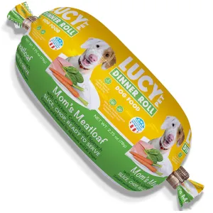 Lucy Pet Products Dinner Roll Mom's Meatloaf Chicken Dog Food 2.75oz