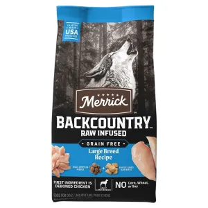 Merrick Backcountry Raw Infused Large Breed Grain Free Dry Dog Food 20lb