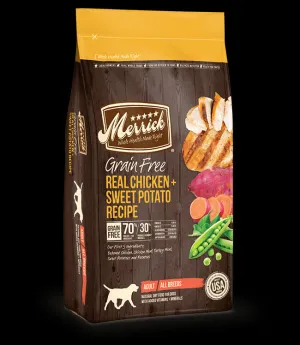 Merrick Chicken & Sweet Potato Recipe Grain Free Dry Dog Food 4lb