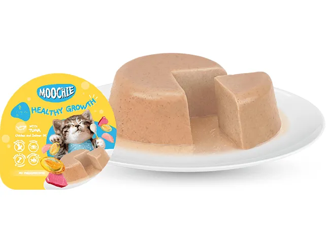 MOOCHIE TUNA MOUSSES FOR KITTEN (HEALTHY GROWTH)12x85g Cups