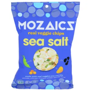 Mozaics - Sea Salt Real Veggie Chips, 3.5 Oz - Pack of 6