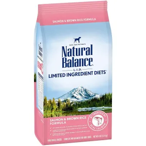 Natural Balance Limited Ingredient Salmon Rice Dry Dog Food 4lb