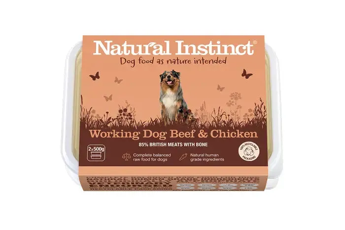 Natural Instinct Working Dog Completes (2x500g)