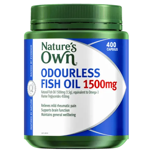 Nature's Own Odourless Fish Oil 1500MG Caps 400