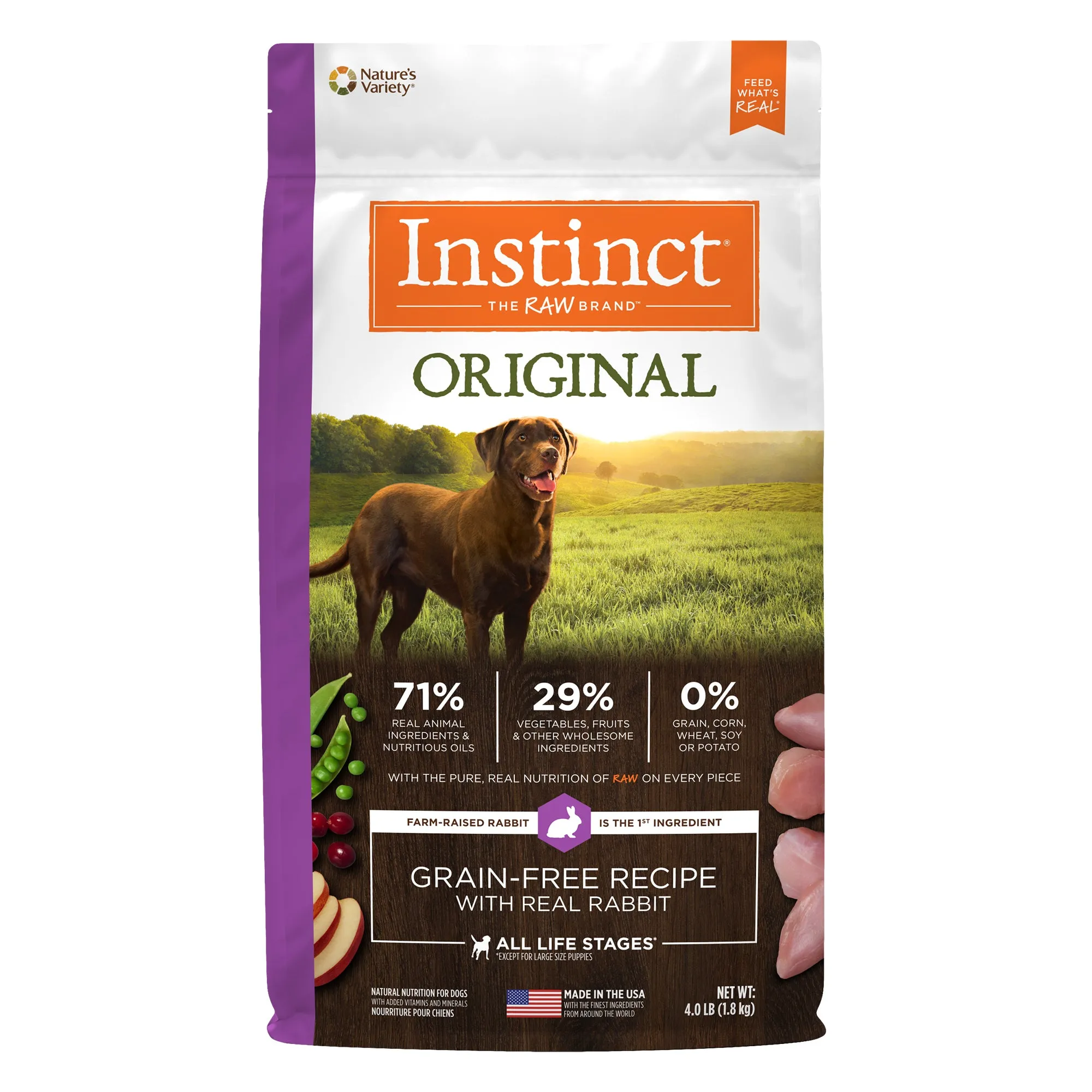 Nature's Variety Instinct Original Rabbit Dry Dog Food