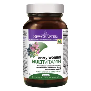 New Chapter Every Woman Multivitamin Fermented with Probiotics   Iron   Vitamin D3   B Vitamins   Organic Non-GMO Ingredients - 120 Count