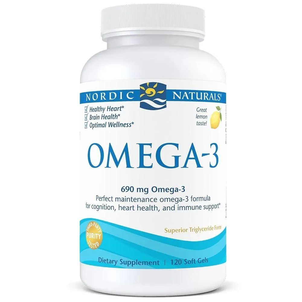 Nordic Naturals Omega-3 Fish Oil 120 Softgels