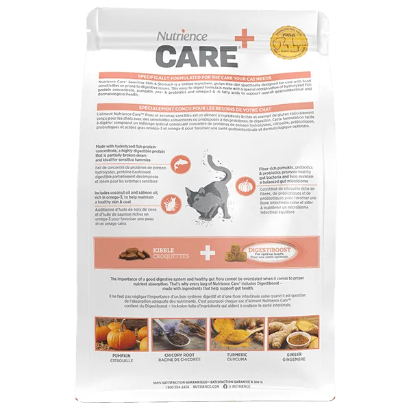 Nutrience Care  Sensitive Skin & Stomach Hypoallergenic Dry Cat Food