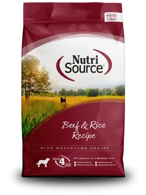 Nutrisource Beef & Rice Dry Dog Food