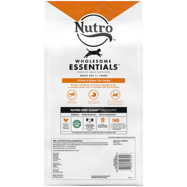 Nutro Adult Indoor Formula with Chicken & Brown Rice Recipe 5lb