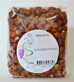 Open Sesame Hazelnuts 500G