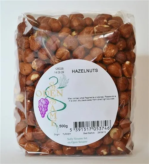 Open Sesame Hazelnuts 500G