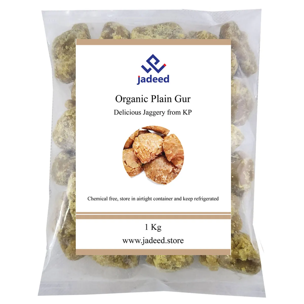 Organic Plain Gur (Delicious Jaggery from KP) 1 kg